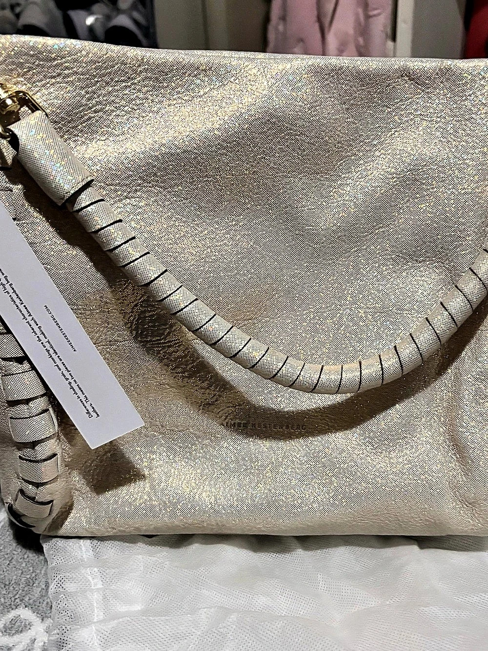 NWT Aimee Kestenberg Zen Hobo in Champagne Shimmer